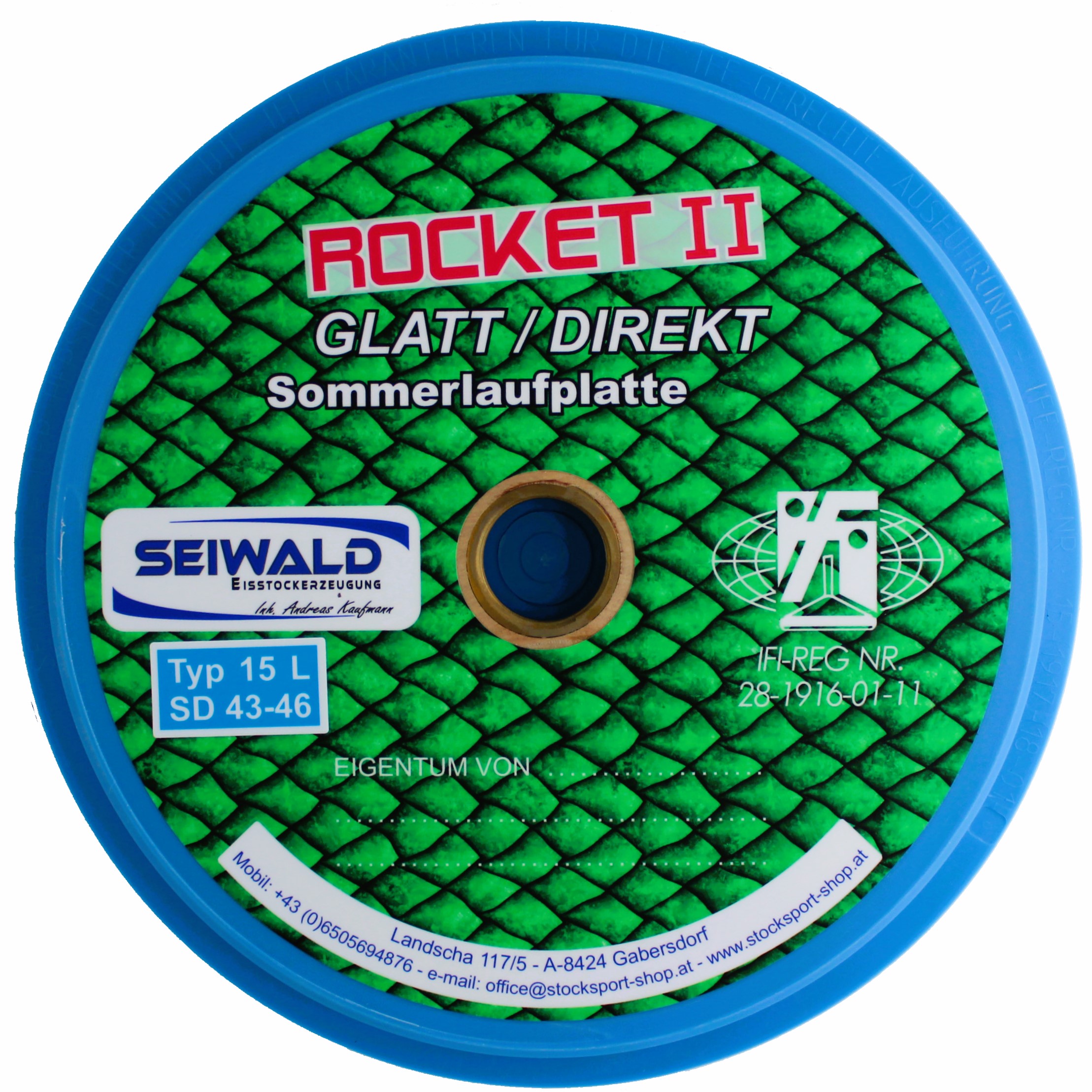 SEIWALD Rocket II Glatt / Sehr schnelle Stockplatte
