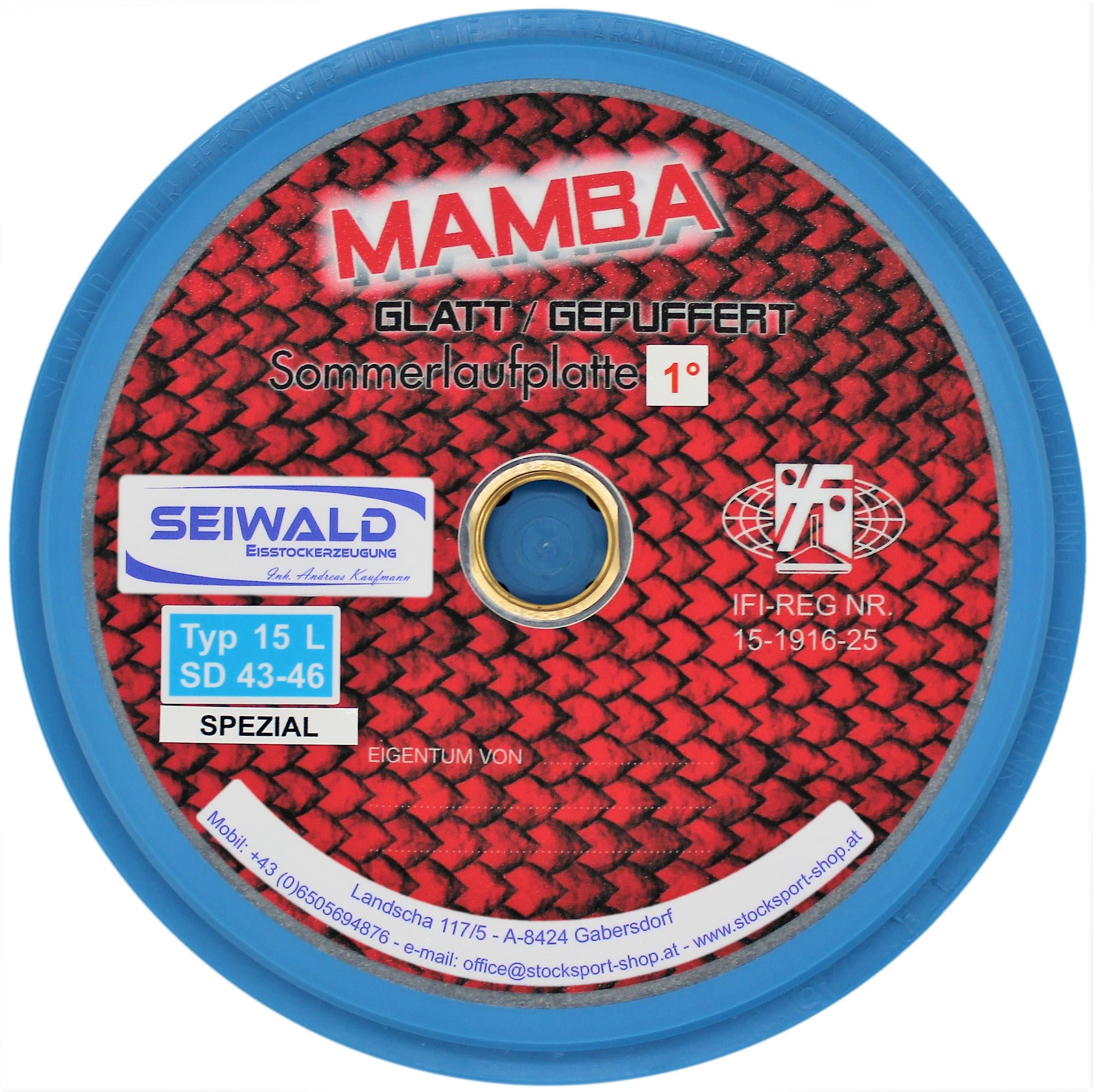 SEIWALD Mamba Glatt Spezial / Langsame Mass und Stockplatte