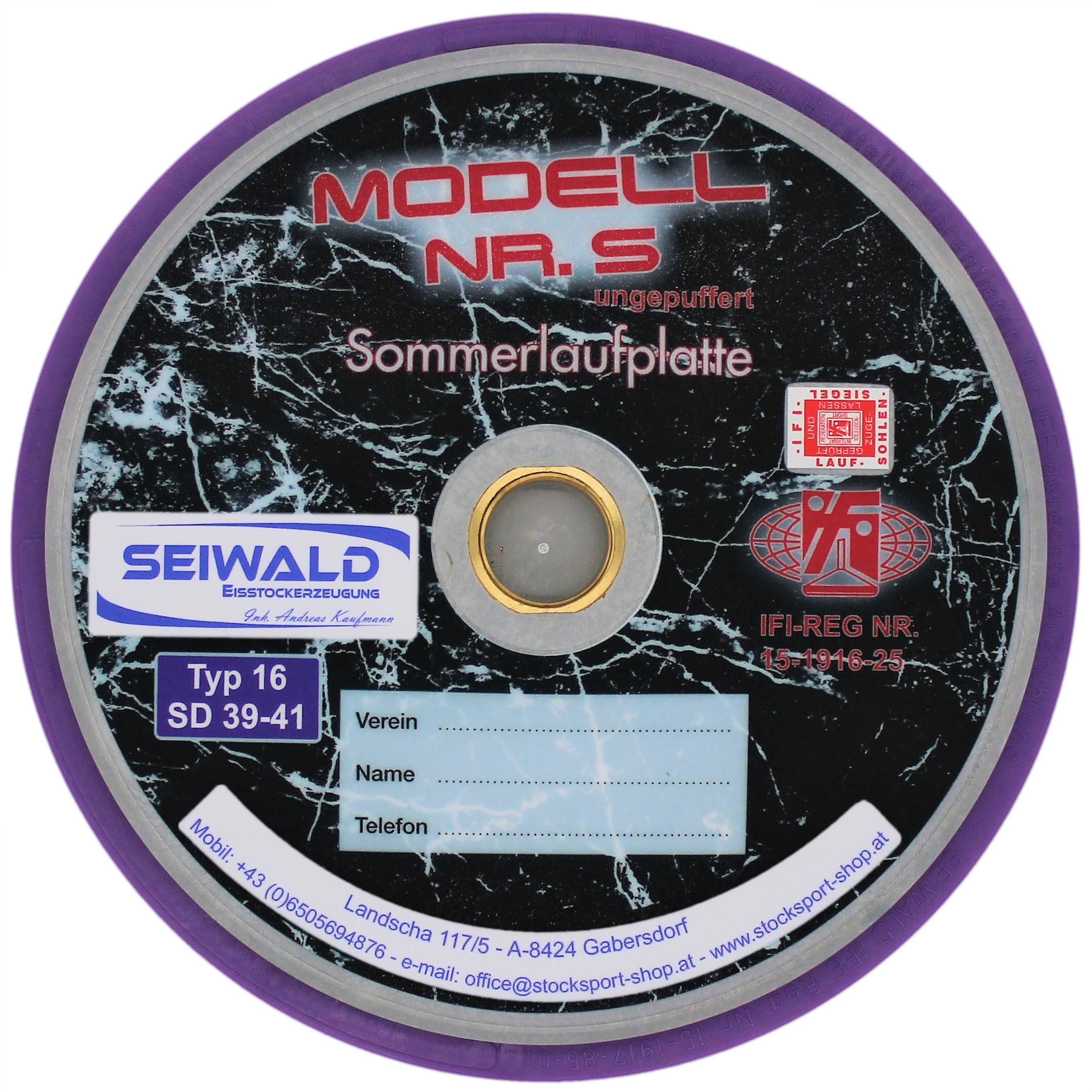 SEIWALD Modell 5 Lila verschraubt / Schnellere Mass und Stockplatte
